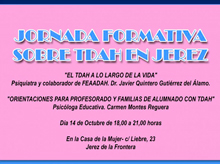 Jornada de TDAH en Jerez de la Frontera. Cádiz