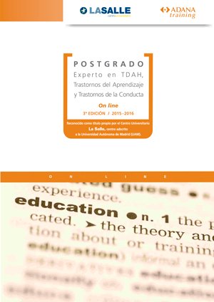Título de Experto en TDAH. Curso de Postgrado por la Fundación Adana