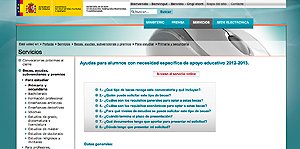 Foto noticia portada web del Ministerio de Educación, Cultura y Deporte 